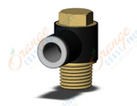 SMC KQ2V08-02AS-X35 fitting, uni male elbow, KQ2 FITTING (sold in packages of 10; price is per piece)