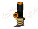 SMC KQ2Y03-34AS-X35 fitting, male run tee, KQ2 FITTING (sold in packages of 10; price is per piece)