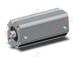 SMC CDQ2A20-40DCZ base cylinder, CQ2-Z COMPACT CYLINDER