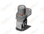 SMC ARG20K-F01BG1-1 regulator, gauge-handle, ARG REGULATOR W/PRESSURE GAUGE