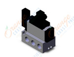 SMC VFS5110-5DZ-06N valve sgl non plugin base mt, VFS5000 SOL VALVE 4/5 PORT