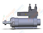 SMC CVM5U32-25-15GS cvm 32mm, cyl w/valve, dbl-act, CVM BAND CYL W/VALVE