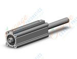 SMC CQ2WA32TF-100DZ 32mm cq2-z double-rod, CQ2-Z COMPACT CYLINDER