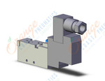 SMC SYJ5120-5DZE-M5 valve, sgl sol, body pt, SYJ5000 SOLENOID VALVE 5/PORT***