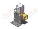 SMC VXD242GABXB valve, media, VXD/VXZ 2-WAY MEDIA VALVE