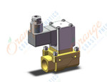 SMC VXZ240FZ3CB valve, for air, size 4 n.c., VXD/VXZ 2-WAY MEDIA VALVE