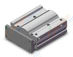 SMC MGPM100-175AZ 100mm mgp slide bearing, MGP COMPACT GUIDE CYLINDER