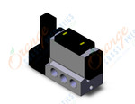 SMC VFS5100-3FZ-04N valve sgl plugin base mt, VFS5000 SOL VALVE 4/5 PORT