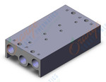 SMC VV5F3-30-031-00F manifold, plug-in, VV*F* MANIFOLD VF SERIES***