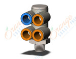 SMC KQ2ZD11-35NS kq2 3/8, KQ2 FITTING (sold in packages of 10; price is per piece)