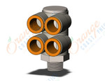 SMC KQ2ZD13-36NS kq2 1/2, KQ2 FITTING (sold in packages of 10; price is per piece)