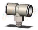 SMC KQ2T16-02NS fitting, branch tee, KQ2 FITTING (sold in packages of 10; price is per piece)