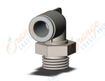 SMC KQ2L08-02NP fitting, male elbow, KQ2 FITTING (sold in packages of 10; price is per piece)