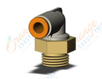 SMC KQ2L03-34AP fitting, male elbow, KQ2 FITTING (sold in packages of 0; price is per piece)