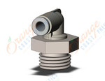 SMC KQ2L04-02NP fitting, male connector, KQ2 FITTING (sold in packages of 10; price is per piece)