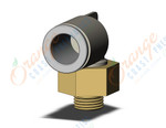 SMC KQ2L10-G01A fitting, male elbow, KQ2 FITTING (sold in packages of 10; price is per piece)