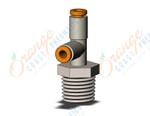 SMC KQ2Y01-35NS fitting, male run tee, KQ2 FITTING (sold in packages of 10; price is per piece)