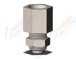 SMC KQ2E04-G02N fitting, bulkhead connector, KQ2 FITTING (sold in packages of 10; price is per piece)