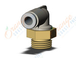 SMC KQ2L04-01AP fitting, male elbow, KQ2 FITTING (sold in packages of 10; price is per piece)