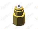 SMC KQ2E04-G02A fitting, bulkhead connector, KQ2 FITTING (sold in packages of 10; price is per piece)