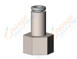 SMC KQ2F04-G01N fitting, female connector, KQ2 FITTING (sold in packages of 10; price is per piece)