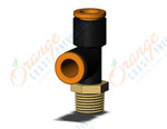 SMC KQ2Y07-34AS-X35 fitting, male run tee, KQ2 FITTING (sold in packages of 10; price is per piece)