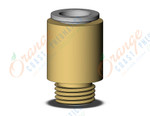 SMC KQ2S10-02AP fitting, hex hd male connector, KQ2 FITTING (sold in packages of 10; price is per piece)