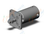 SMC CDG1FN63-50Z cyl, air, dbl act, CG/CG3 ROUND BODY CYLINDER