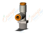 SMC KQ2Y03-34N fitting, male run tee, KQ2 FITTING (sold in packages of 10; price is per piece)