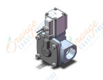 SMC VXD250MCB valve, media, VXD/VXZ 2-WAY MEDIA VALVE