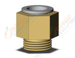 SMC KQ2H12-G03A fitting, male connector, KQ2 FITTING (sold in packages of 10; price is per piece)