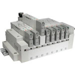 SMC SS5V1-16PD1-06B-N3 mfld, plug-in, flat cable conn, SS5V1MANIFOLD SV1000
