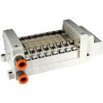 SMC VV5QC21-09LN7MD2-DS mfld, plug-in, multi-connector, VV5QC21MANIFOLD VQC 5-PORT