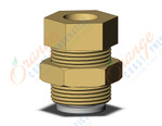 SMC KQ2E08-G01A fitting, bulkhead connector, KQ2 FITTING (sold in packages of 10; price is per piece)
