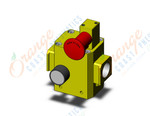 SMC AVL5000-N10P-R valve, soft start w/lock-out, AVL SOFT START LOCK-OUT VALVE