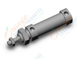 SMC C85KF25-10S cyl, iso, non rotating spr ret, C85 ROUND BODY CYLINDER***