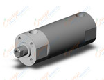 SMC CG1ZN32-25FZ cyl, air, dbl act, CG/CG3 ROUND BODY CYLINDER