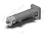 SMC CDG1GN32-75FZ-M9NZ cyl, air, dbl acting, CG/CG3 ROUND BODY CYLINDER