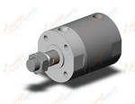 SMC CG1BN100-25Z cyl, air, dbl act, CG/CG3 ROUND BODY CYLINDER