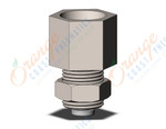 SMC KQ2E23-02N fitting, bulkhead connector, KQ2 FITTING (sold in packages of 10; price is per piece)