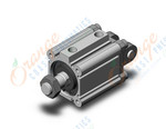 SMC CDQ2DS40-10DCMZ cylinder, CQ2-Z COMPACT CYLINDER