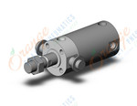 SMC CDG1UN50-25Z cylinder, CG/CG3 ROUND BODY CYLINDER