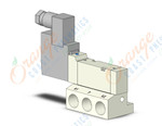 SMC VQZ2851-3YZW1-02 valve, base mount, ip65 (ac), VQZ2000 VALVE, SOL 4/5-PORT***