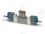 SMC SY3260-5GZ-N7 valve, dbl sol, cassette (dc), SY3000 SOL/VALVE, RUBBER SEAL***