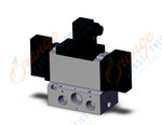 SMC VFR4210-5DZ-04F valve, dbl non plugin base mt, VFR4000 SOL VALVE 4/5 PORT