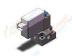 SMC 10-V114A-5MOU-M5 valve, sol, base mt, SY100 SOLENOID VALVE***