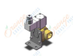 SMC VXD242HJBXB valve, media, VXD/VXZ 2-WAY MEDIA VALVE