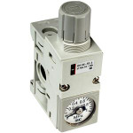 SMC ARM11BB1-408-A1 compact mfld regulator w/gauge, ARM11 MANIFOLD REGULATOR