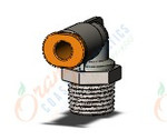 SMC KQ2L03-34NS1 fitting, male elbow, KQ2 FITTING (sold in packages of 10; price is per piece)