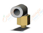 SMC KQ2L06-M5A1 fitting, male elbow, KQ2 FITTING (sold in packages of 10; price is per piece)